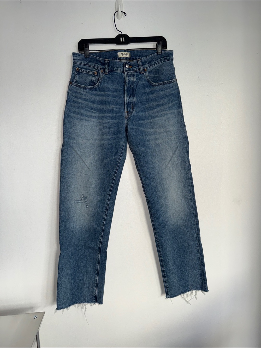 Madewell Washed Blue Straight Jeans